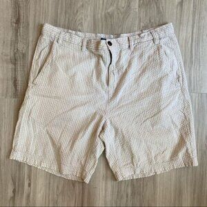 Croft & Barrow Seersucker shorts Tan and Ivory Mens